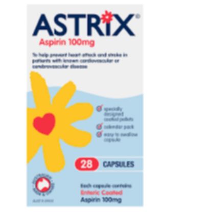 Picture of ASTRIX TAB 100MG (28)