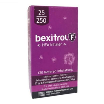 Picture of BEXITROL-F 25/250MCG HFA  120M INHALER