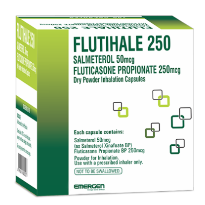 Picture of FLUTIHALE 250MG CAP (100)