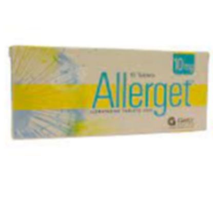 Picture of ALLERGET 10MG TAB (10)