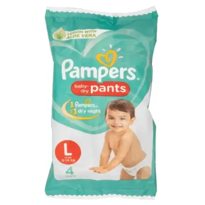 Picture of PAMPERS BABY DRY 4S (L)