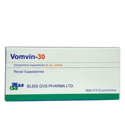 Picture of VOMVIN 30MG SUPPOSITORY 6S