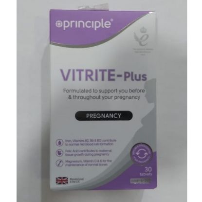 Picture of PRINCIPLE VITRITE -PLUS 30 TABLETS (PREGNANCY)