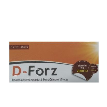 Picture of D-FORZ VITAMIN D3 2000IU 50S