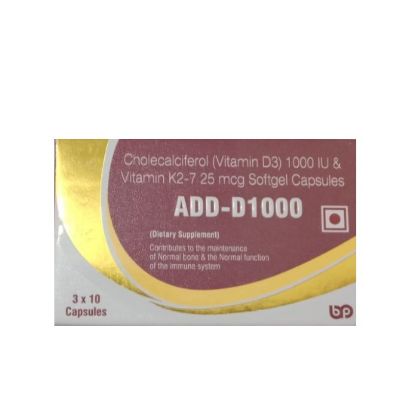 Picture of ADD-D1000 (VITAMIN D3) 30S CAPSULES