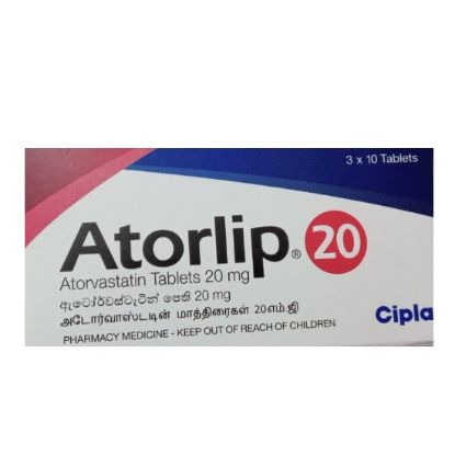 Picture of ATORLIP 20MG TAB (30)