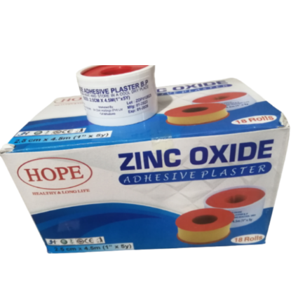 Picture of ZINC OXIDE ADHESIVE PLASTER (1 x 5Y) 18S