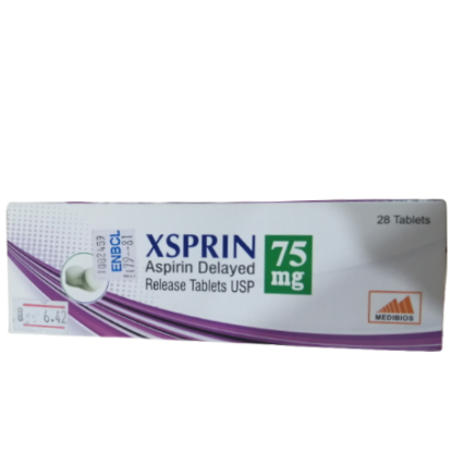 Picture of XSPRIN 75MG 28S