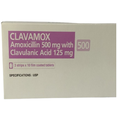 Picture of CLAVAMOX 500MG TAB (30)