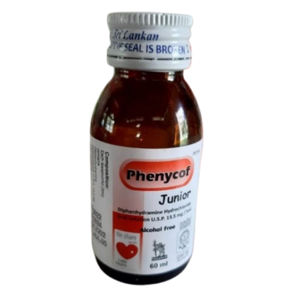 Picture of PHENYCOF COUGH SYRUP 60ML JUNIOR