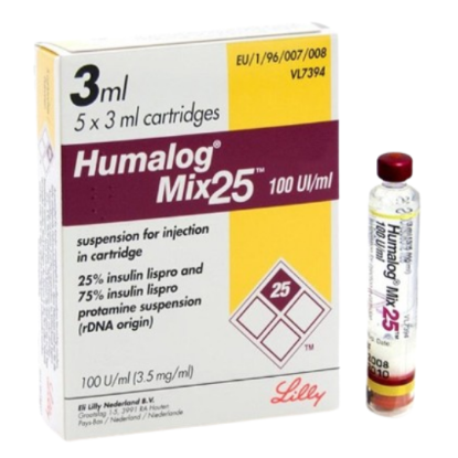 Picture of HUMALOG MIX 25IU 3ML PENFILL 5S