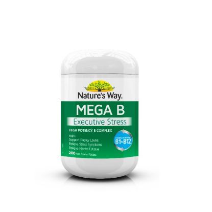 Picture of NATURES WAY MEGA B 200S TABLETS (EXECUTIVE STRESS)