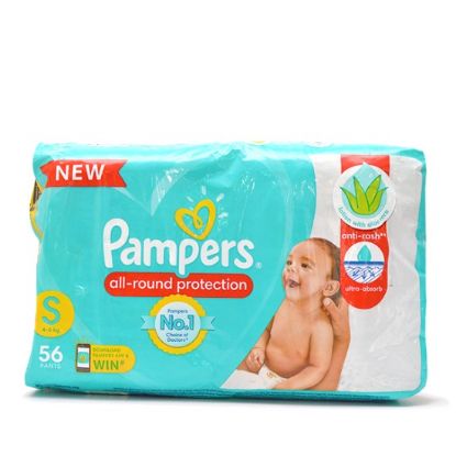 Picture of PAMPERS BABY DRY 56S (S)