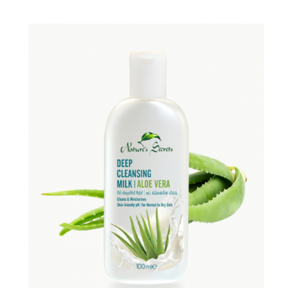 Picture of NATURE'S SECRETS DEEP CLEANSING MILK | ALOE VERA 100ML