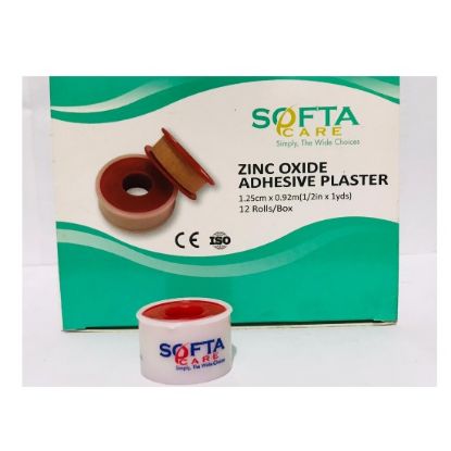 Picture of ZINC OXIDE ADHESIVE PLASTER (1/2 x 1Y) 12S