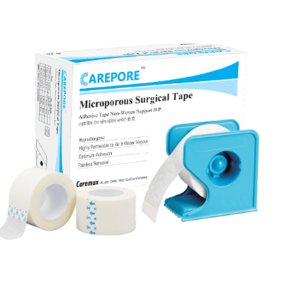 Picture of CAREMAX MICROPOROUS SURGICAL TAPE 1/2"x10 YD (24 ROLLS)